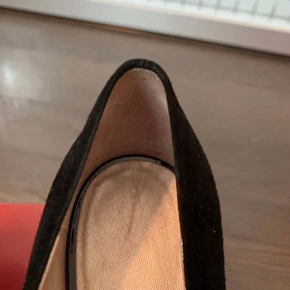 SALVATORE FERRAGAMO POINTY SUEDE PUMPS SIZE 7 C - Picture 14 of 14